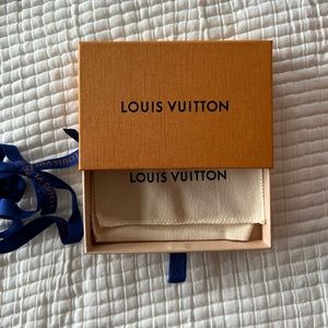 Louis Vuitton empty accessory & jewelry box includes ribbon and dustbag